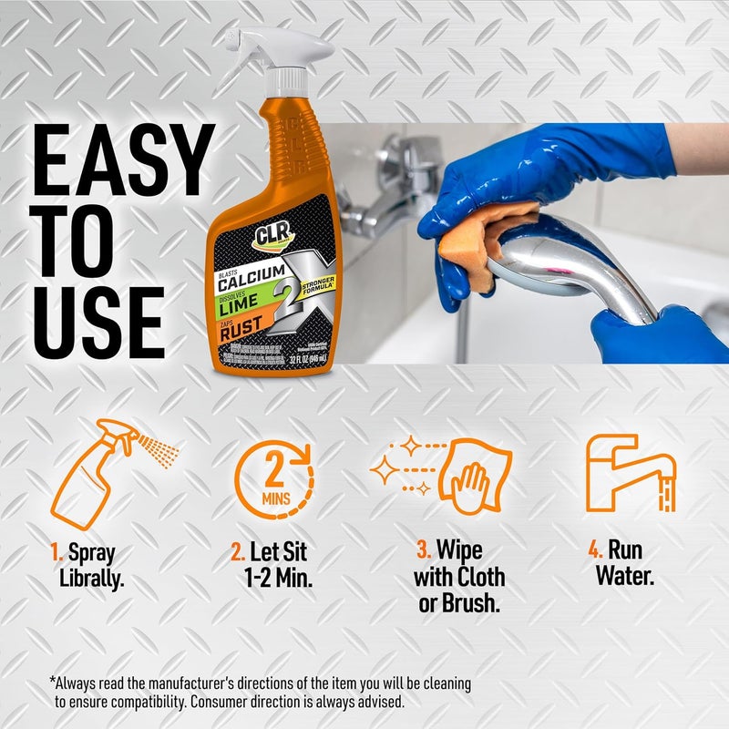 CLR Brands 2X Calcium Lime and Rust Remover - 32 oz Trigger - Image 1